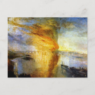 Postal El incendio de las casas de los señores y los Comu