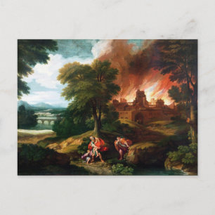Postal El incendio de Troy