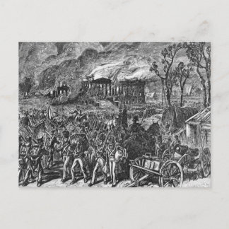 Postal El incendio de Washington, 1814