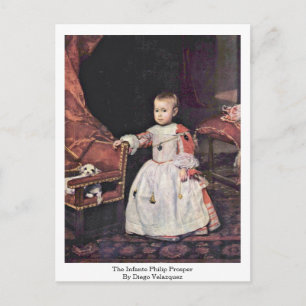 Postal El Infante Philip Prosper De Diego Velázquez