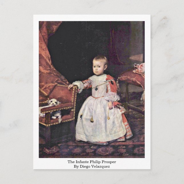 Postal El Infante Philip Prosper De Diego Velázquez (Anverso)