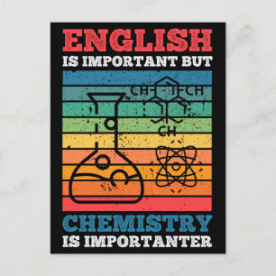 Postal El inglés es importante, pero la química es import