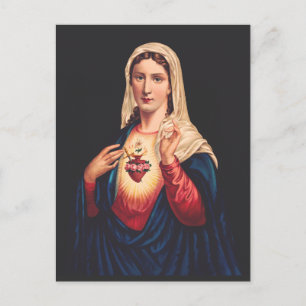Postal El Inmaculado Corazón de María