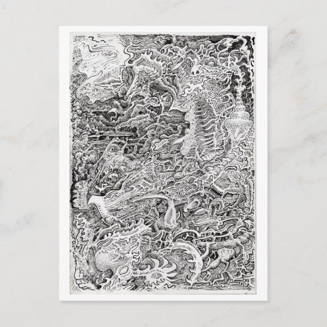 Postal El interior (Anverso)