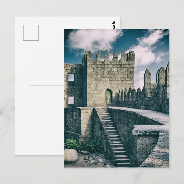 Postal El interior del castillo de Guimaraes. Guimaraes,  (Anverso / Reverso)