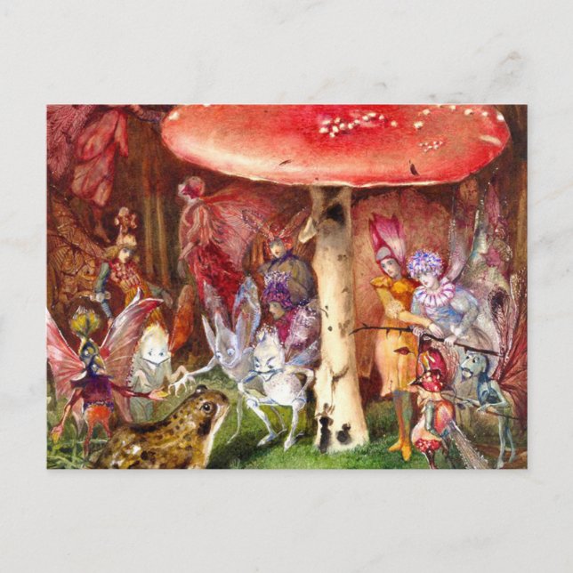Postal El intruso John Anster Fitzgerald (Anverso)