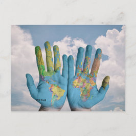Postal El inusual mapa del mundo Atlas deja el arte moder