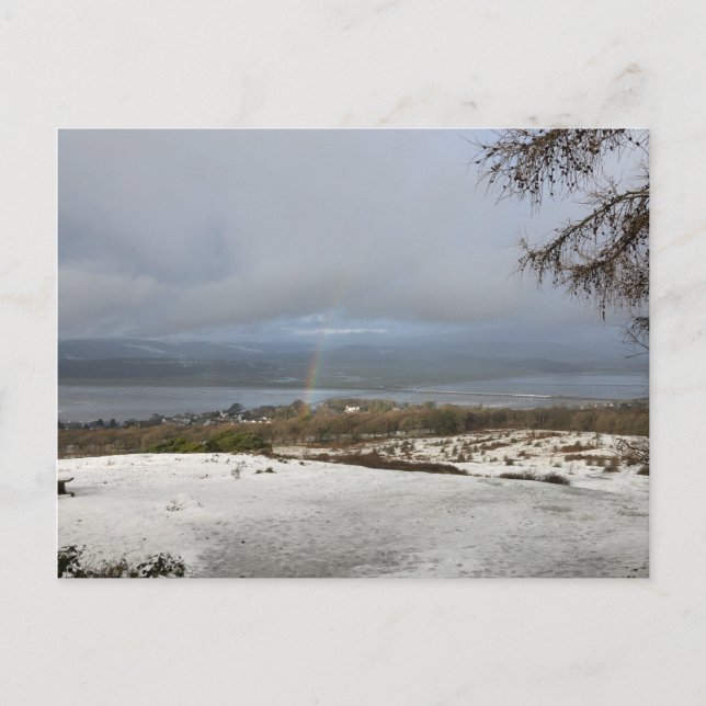 Postal El invierno del río Kent (Anverso)