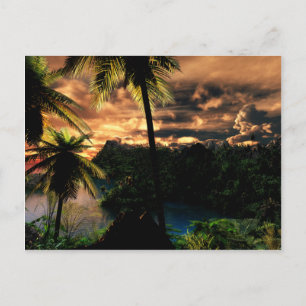 Postal El Invierno En La Postcarta Tropical