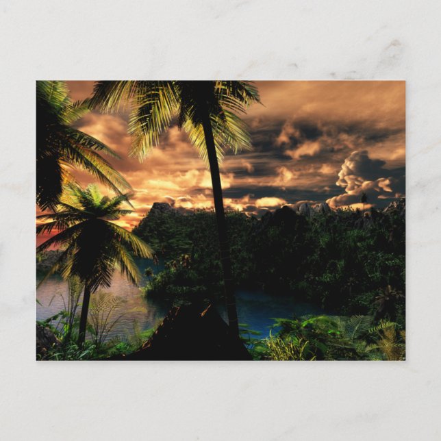 Postal El Invierno En La Postcarta Tropical (Anverso)