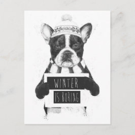 Postal El invierno es aburrido