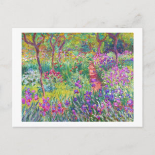Postal El Iris Garden de Giverny Claude Monet fresco, ant