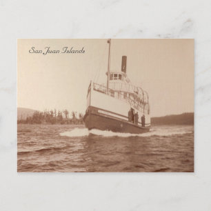 Postal El isleño del barco de vapor