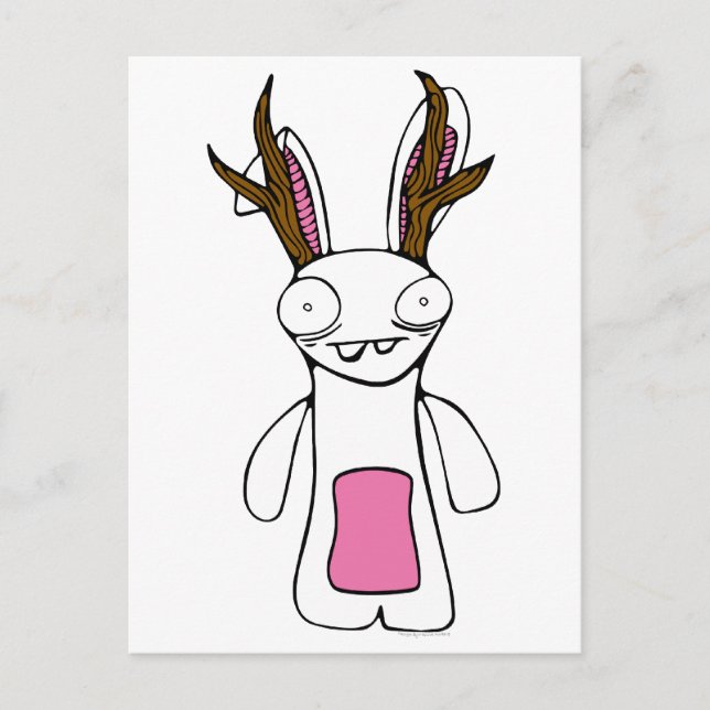Postal El Jackalope (Anverso)
