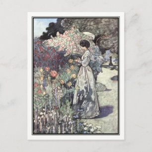 Postal El jardín antiguo por Charles Robinson