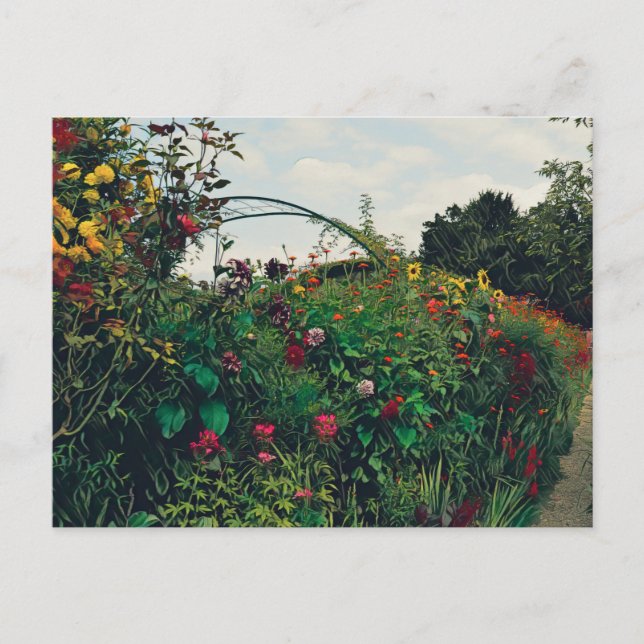 Postal El jardín de Claude Monet (Anverso)