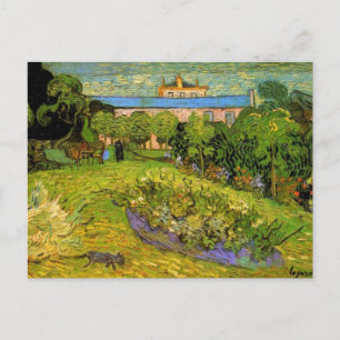 Postal El jardín de Daubigny por Vincent van Gogh
