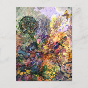 Postal El jardín de flores