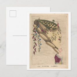 Postal El Jardín de Flores 1 de mayo de 1777