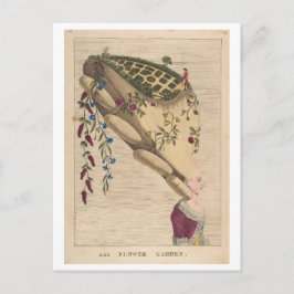 Postal El Jardín de Flores 1 de mayo de 1777