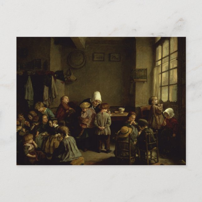 Postal El jardín de infancia (Anverso)