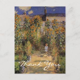 Postal El jardín del artista de Monet en Vetheuil