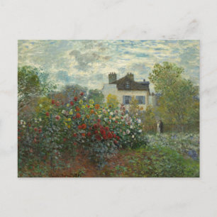 Postal El jardín del artista en Argenteuil Claude Monet