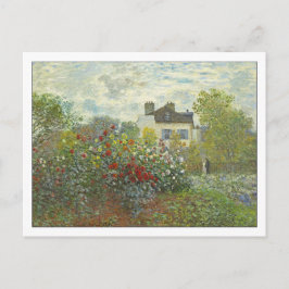 Postal El jardín del artista en Argenteuil por Monet