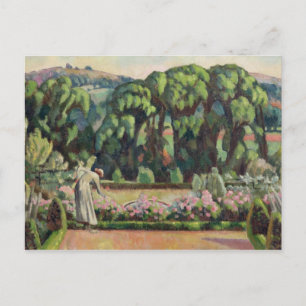 Postal El jardín del artista en Durbins, c.1915 (aceite e
