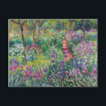 Postal El jardín del artista en Giverny por Claude Monet<br><div class="desc">El jardín del artista en Giverny por Claude Monet (1900)</div>