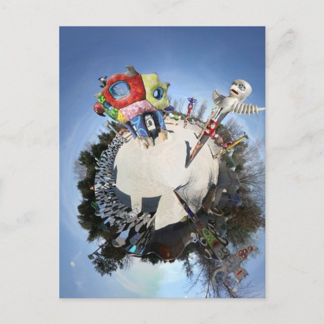 Postal El Jardín del Círculo Mágico de la Reina Califia c (Anverso)