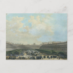 Postal El Jardín del Palacio Real, 1791