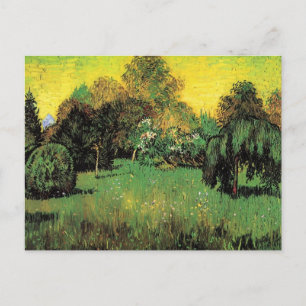 Postal El jardín del poeta de Vincent van Gogh.