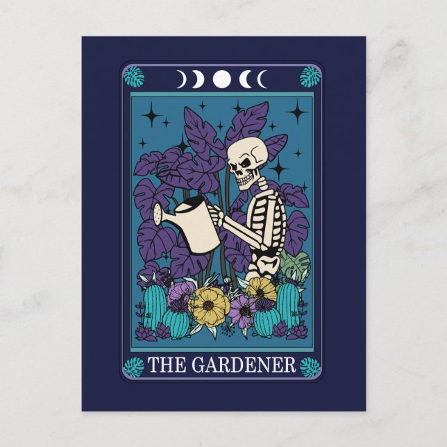 Postal El jardín divertido Tarot Garden (Anverso)