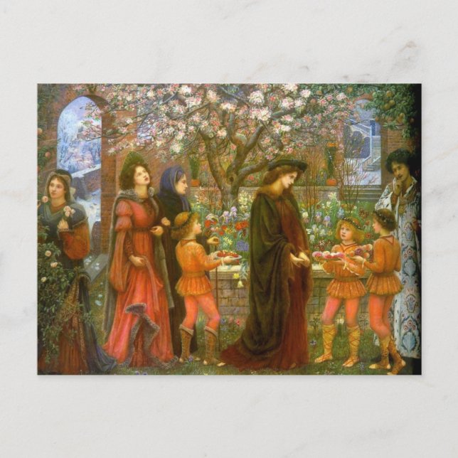 Postal El jardín encantado del Messer Ansaldo Postcard (Anverso)