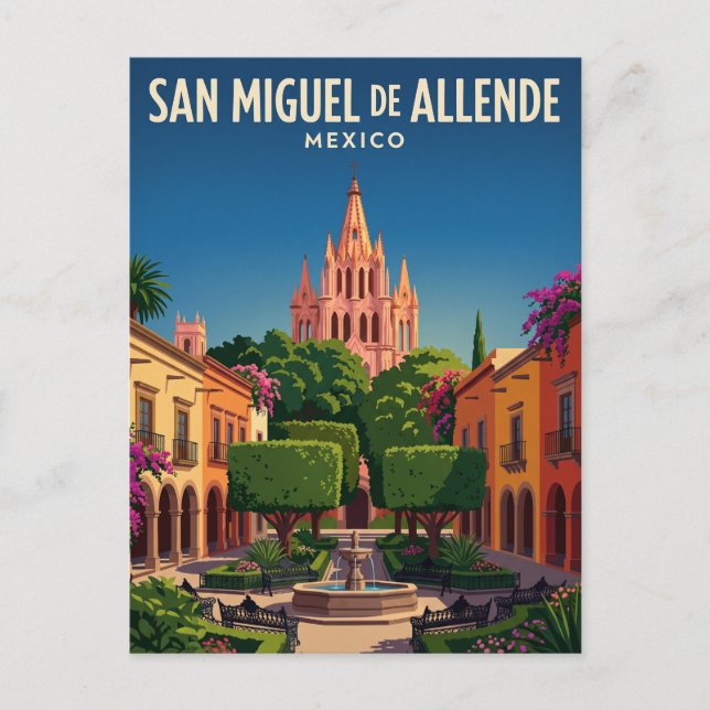 Postal El Jardín México (Anverso)