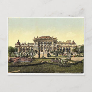 Postal El jardín público y el casino, Viena, Austro-Hunga