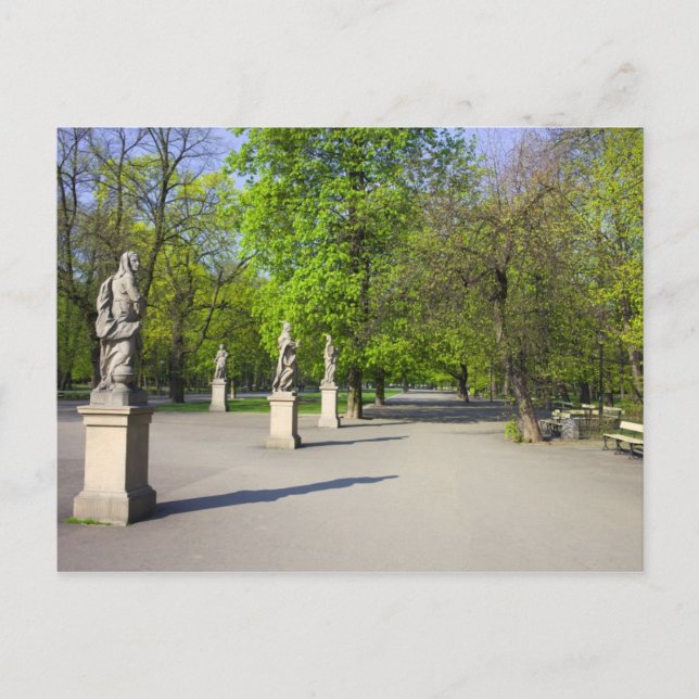 Postal El jardín sajón en Varsovia (Anverso)