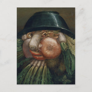 Postal El jardinero vegetal Giuseppe Arcimboldo