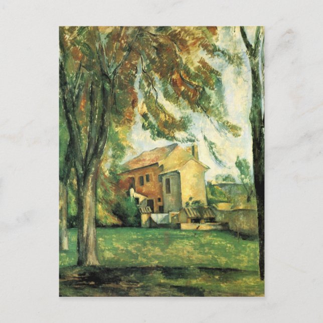 Postal El Jas de Bouffan de Paul Cezanne (Anverso)