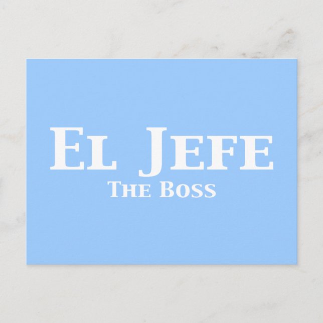 Postal El jefe los regalos del jefe (Anverso)