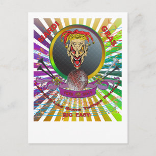 Postal El Joker 1 del Mardi-Gras-2011