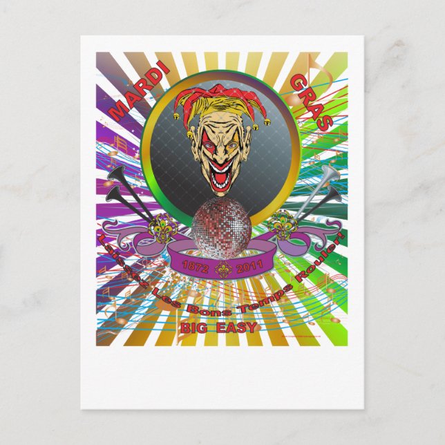 Postal El Joker 1 del Mardi-Gras-2011 (Anverso)