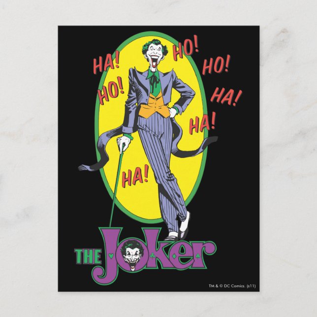 Postal El Joker Cackles 2 (Anverso)