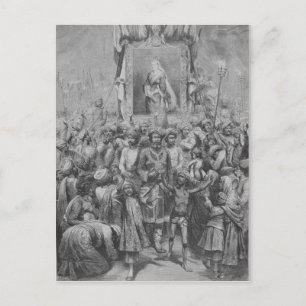 Postal El Jubileo en el Este - Una Alegoría, 1887