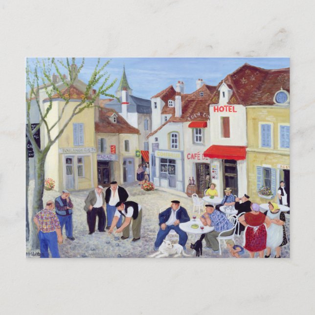 Postal El juego Borgoña (Anverso)