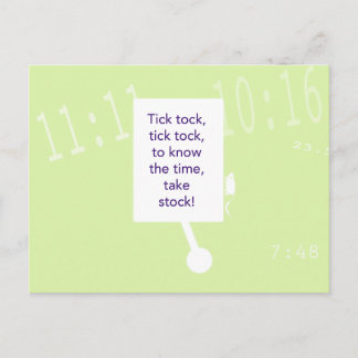 Postal El juego de la caza del tesoro - Pista #1 - Reloj