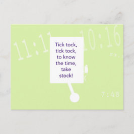 Postal El juego de la caza del tesoro - Pista #1 - Reloj