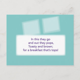 Postal El juego de la caza del tesoro - Pista #4 - Tostad