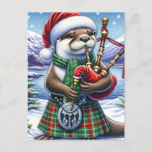 Postal El juego de los Navidades escoceses